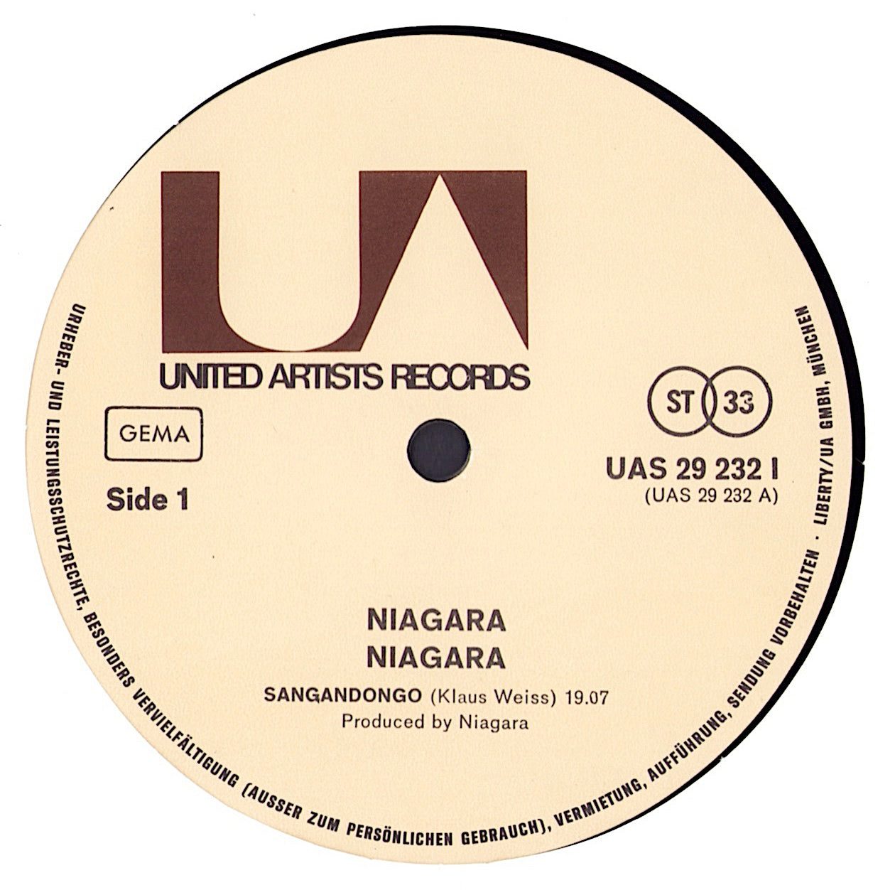 Niagara - Niagara Vinyl LP