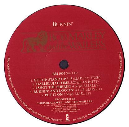 The Wailers - Burnin' Vinyl LP