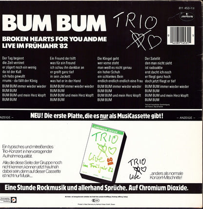 Trio – Bum Bum Vinyl 12" Maxi-Single