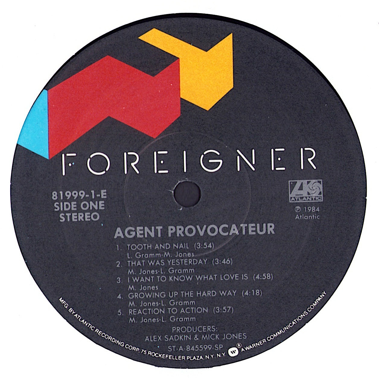 Foreigner - Agent Provocateur Vinyl LP