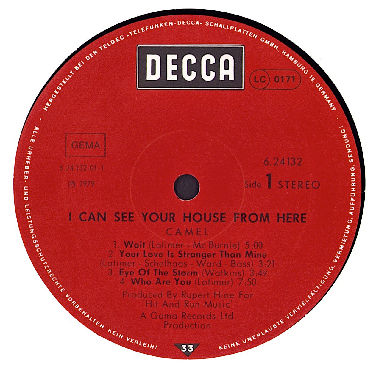 Camel - I Can See Your House From Here Vinyl LP