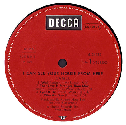 Camel - I Can See Your House From Here Vinyl LP