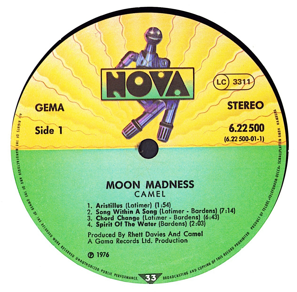 Camel - Moonmadness Vinyl LP