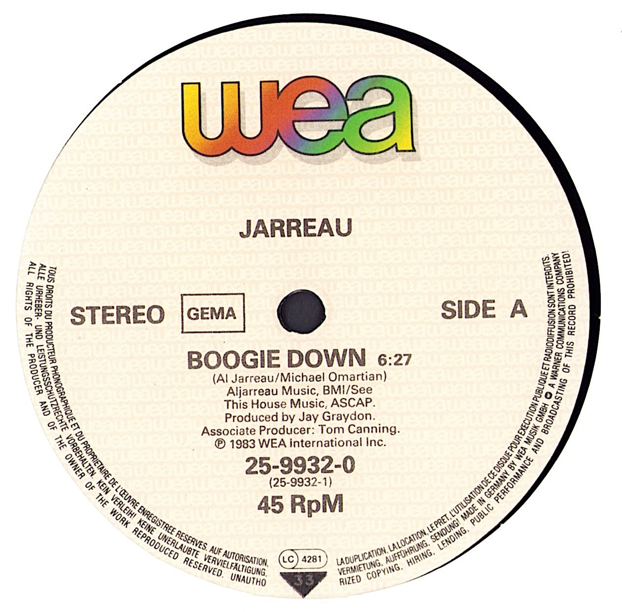 Jarreau - Boogie Down Long Version