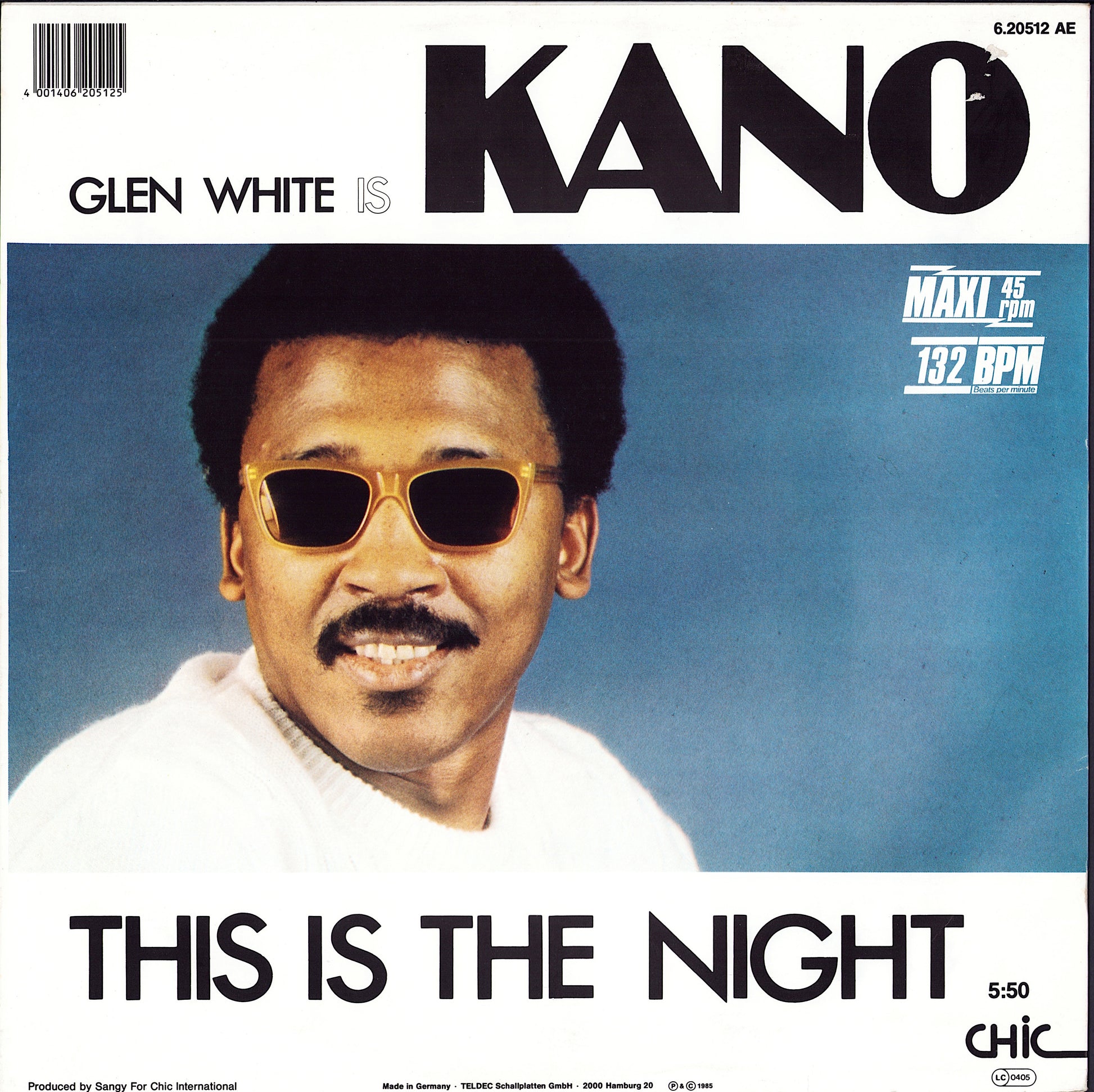 Glen White (Kano) – This Is The Night (Yellow Transparent Vinyl 12")