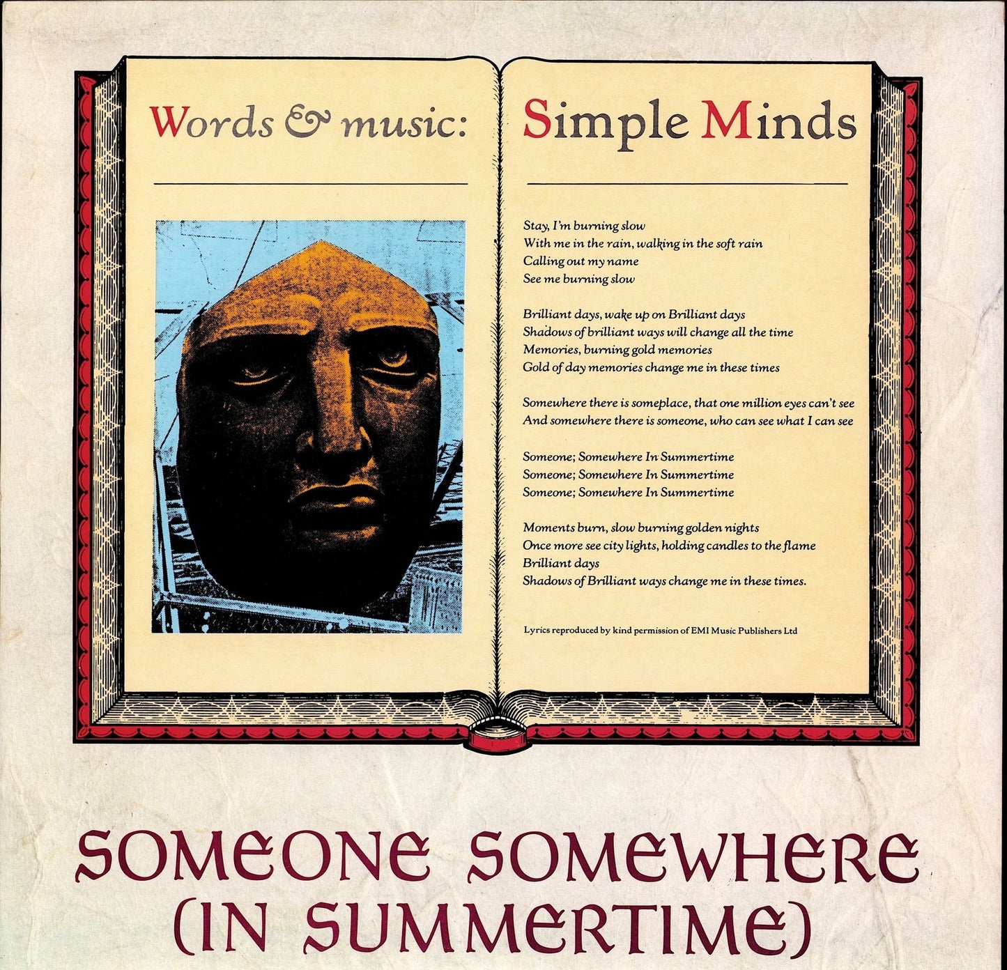 Simple Minds – Someone Somewhere In Summertime Vinyl 12" | UK Original | 1982