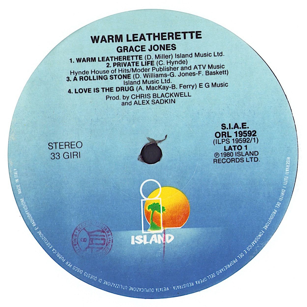 Grace Jones - Warm Leatherette Vinyl LP