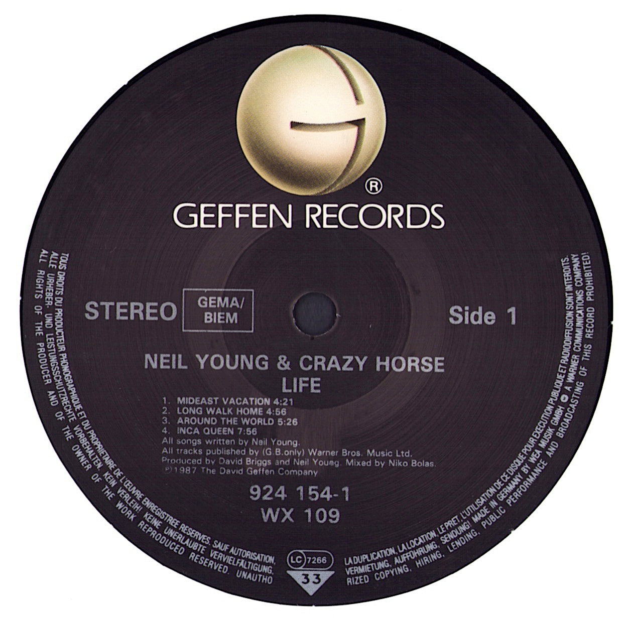 Neil Young & Crazy Horse – Life Vinyl LP