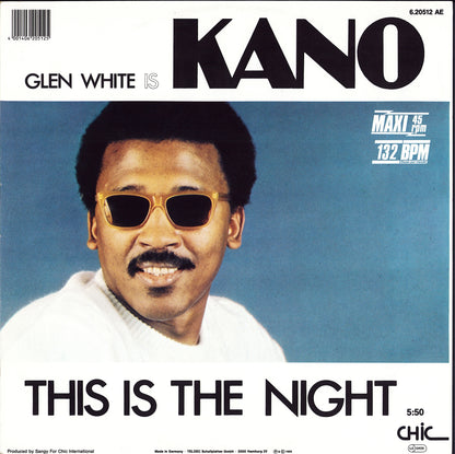 KanoGlen White (Kano) – This Is The Night (Yellow Transparent Vinyl 12")