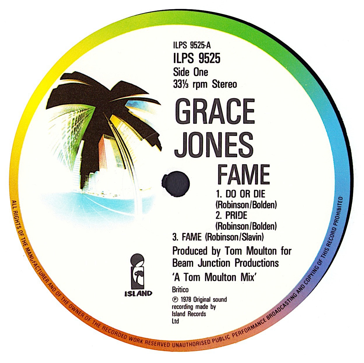 Grace Jones - Fame Vinyl LP