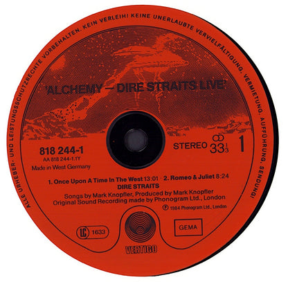 Dire Straits ‎- Alchemy - Dire Straits Live Vinyl 2LP