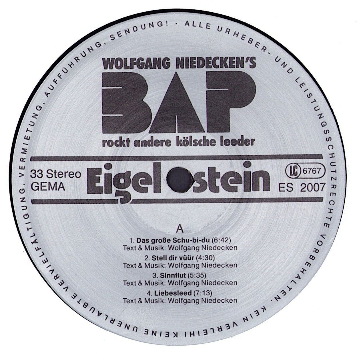 Wolfgang Niedecken's BAP - Rockt Andere Kölsche Leeder Vinyl LP
