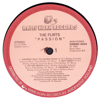 The Flirts – Passion Vinyl LP