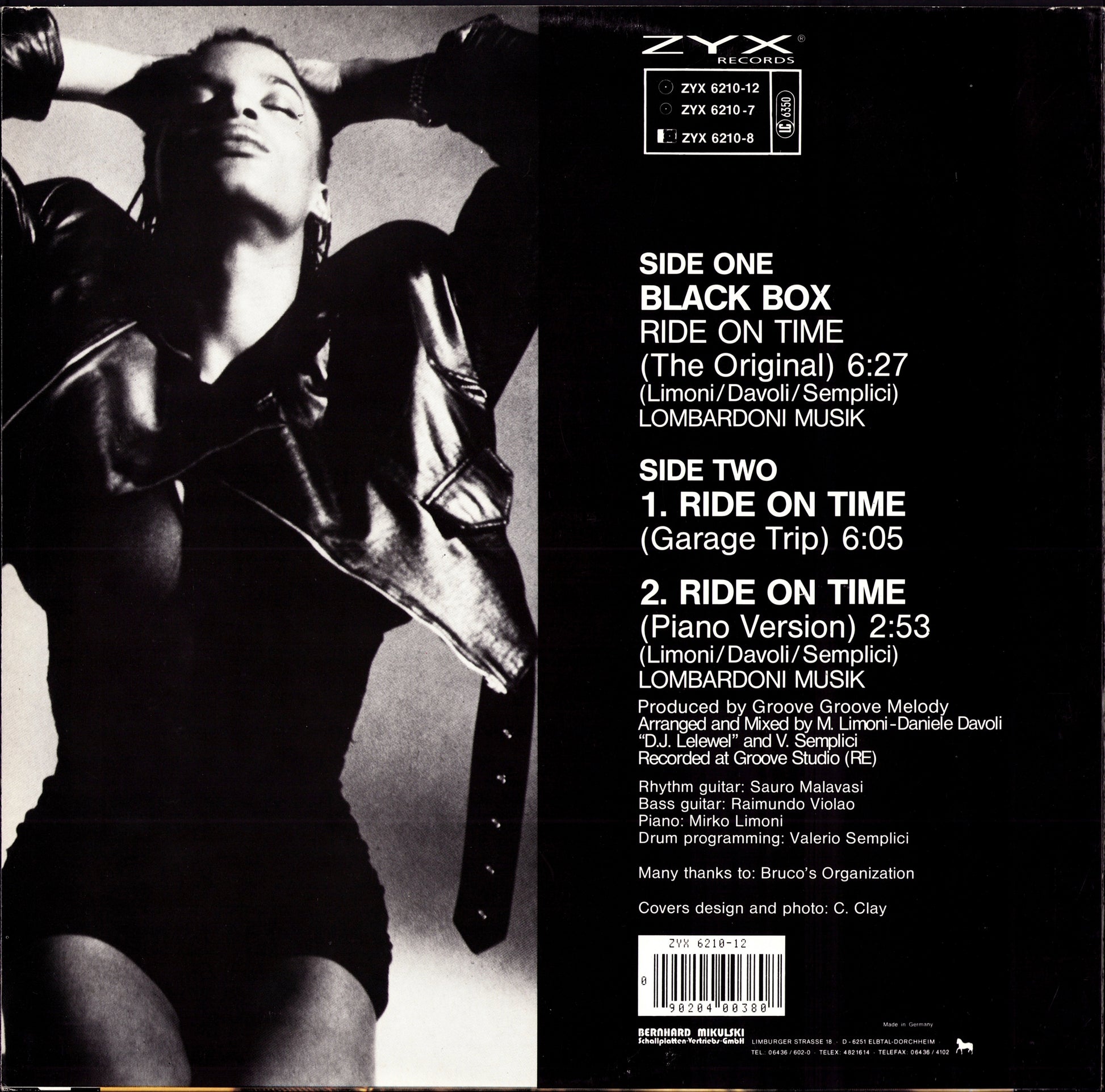 Black Box – Ride On Time Remix Vinyl 12" Kopie
