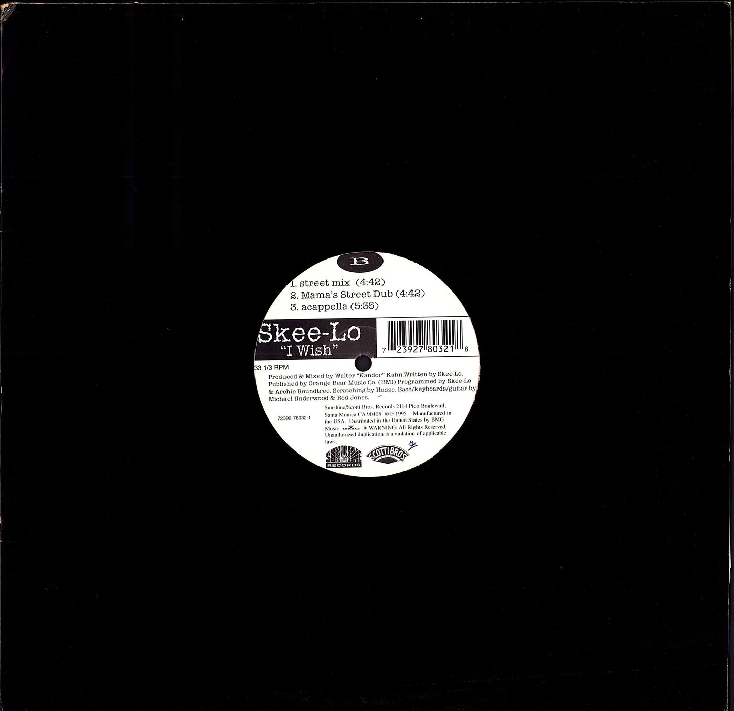 Skee-Lo – I Wish Vinyl 12" | US Original | 1995