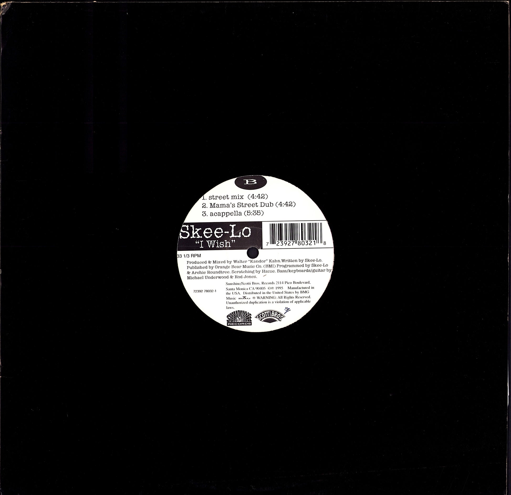 Skee-Lo – I Wish Vinyl 12" | US Original | 1995