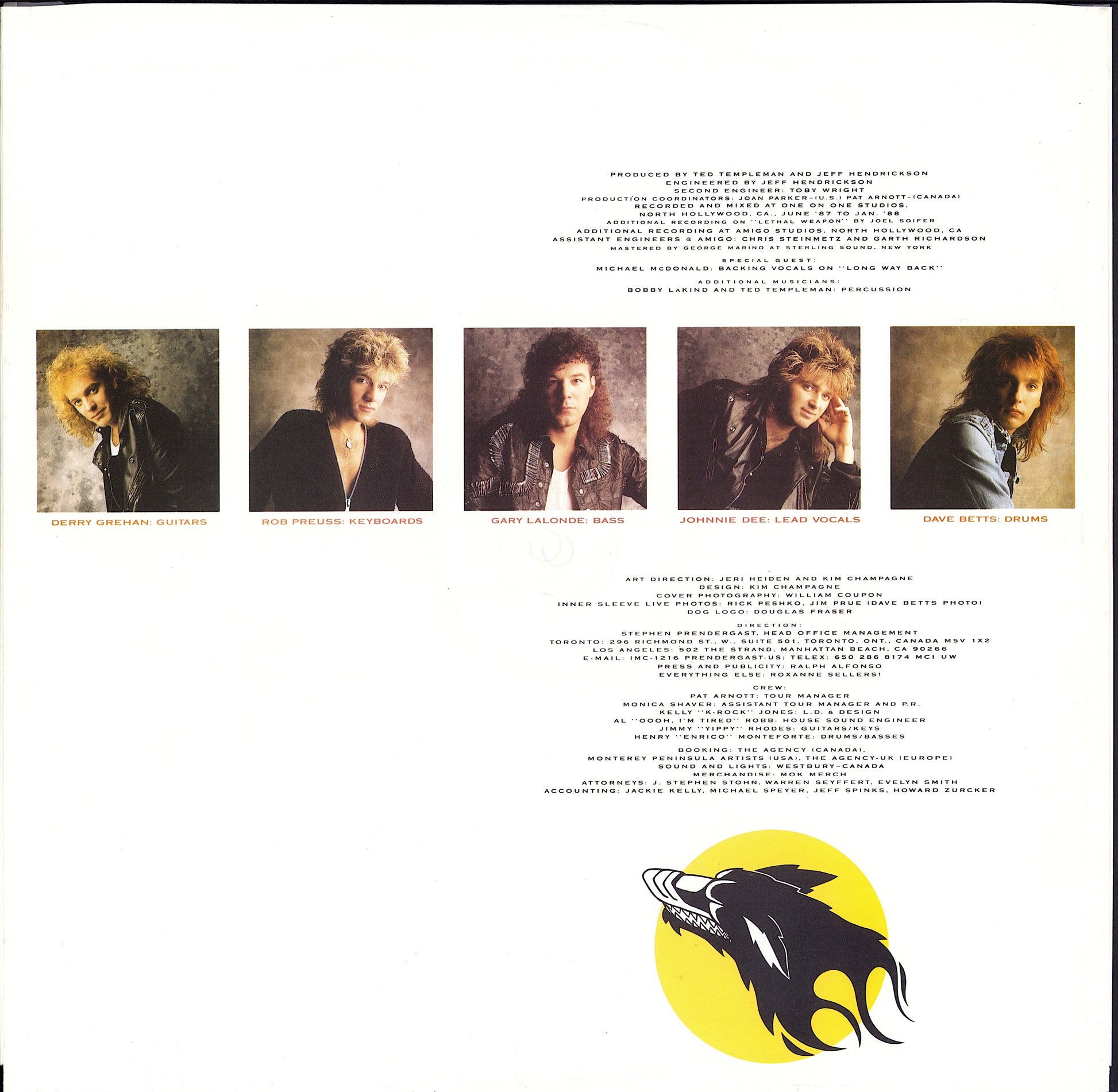 Honeymoon Suite – Racing After Midnight Vinyl LP