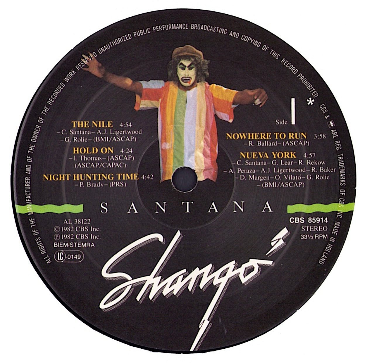 Santana - Shangó Vinyl LP