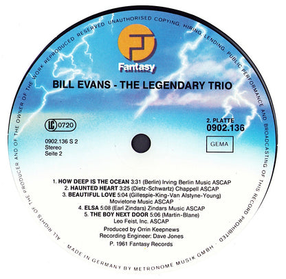 The Bill Evans Trio – The Legendary Trio Vinyl 5LP Box Set