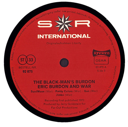 Eric Burdon And War - The Black-Man's Burdon