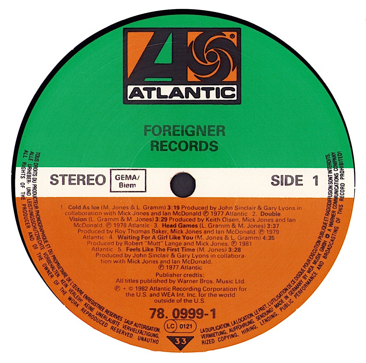 Foreigner - Records Vinyl LP