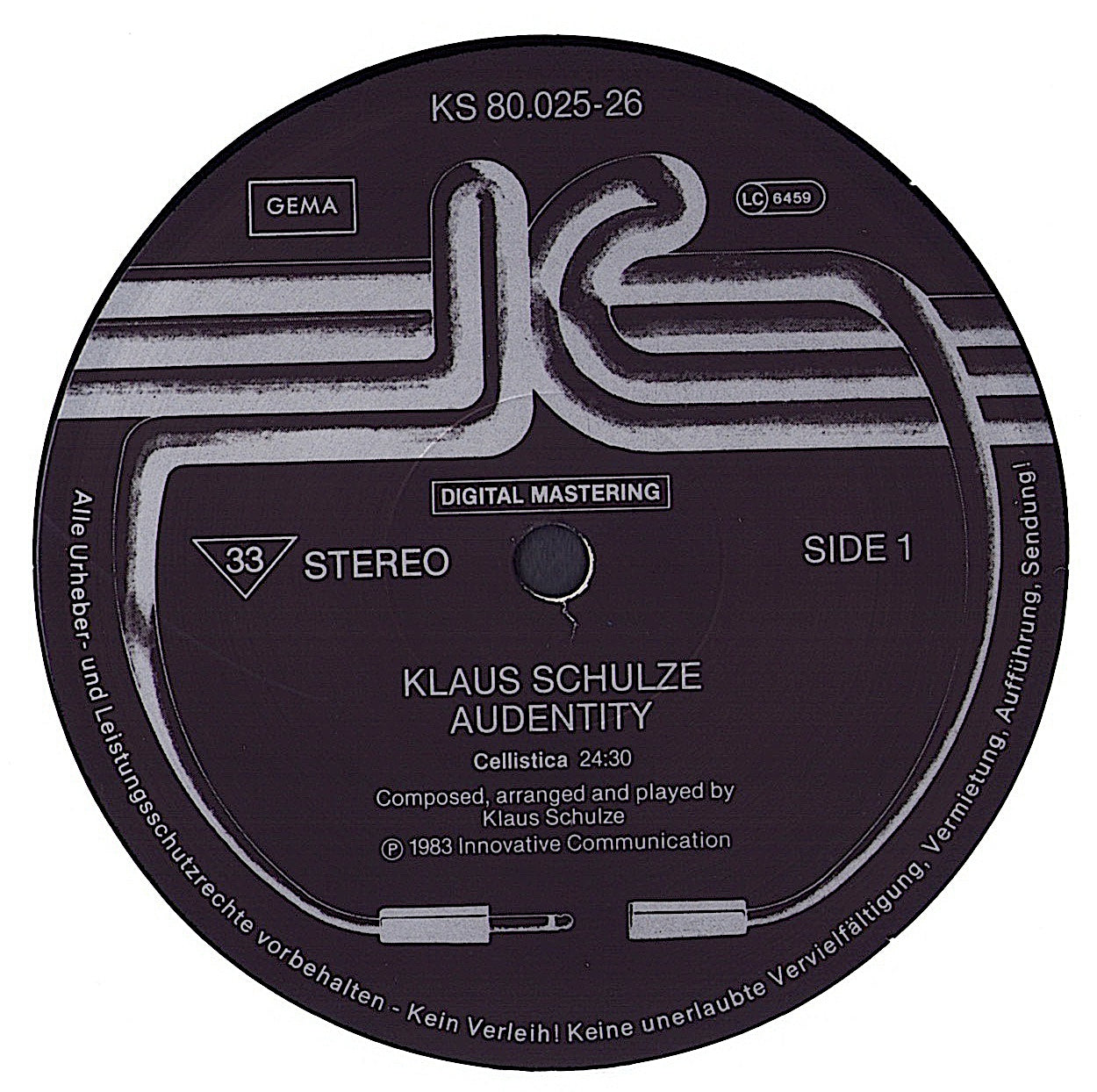 Klaus Schulze - Audentity Vinyl 2LP