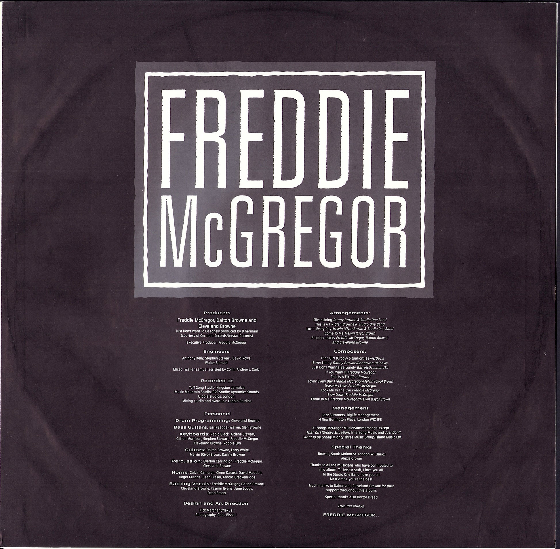 Freddie McGregor - Freddie McGregor Vinyl LP