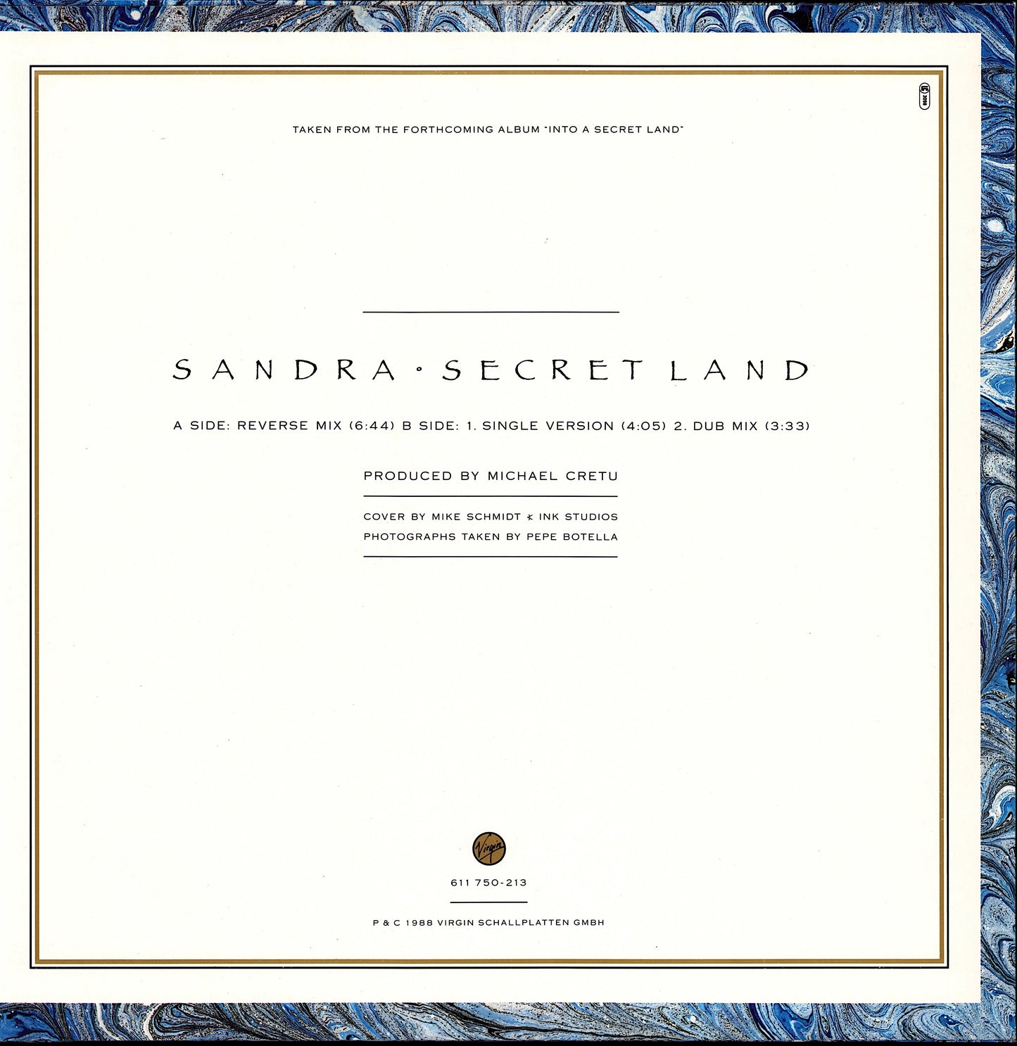 Sandra – Secret Land Vinyl 12" Maxi-Single | EU Original | 1988