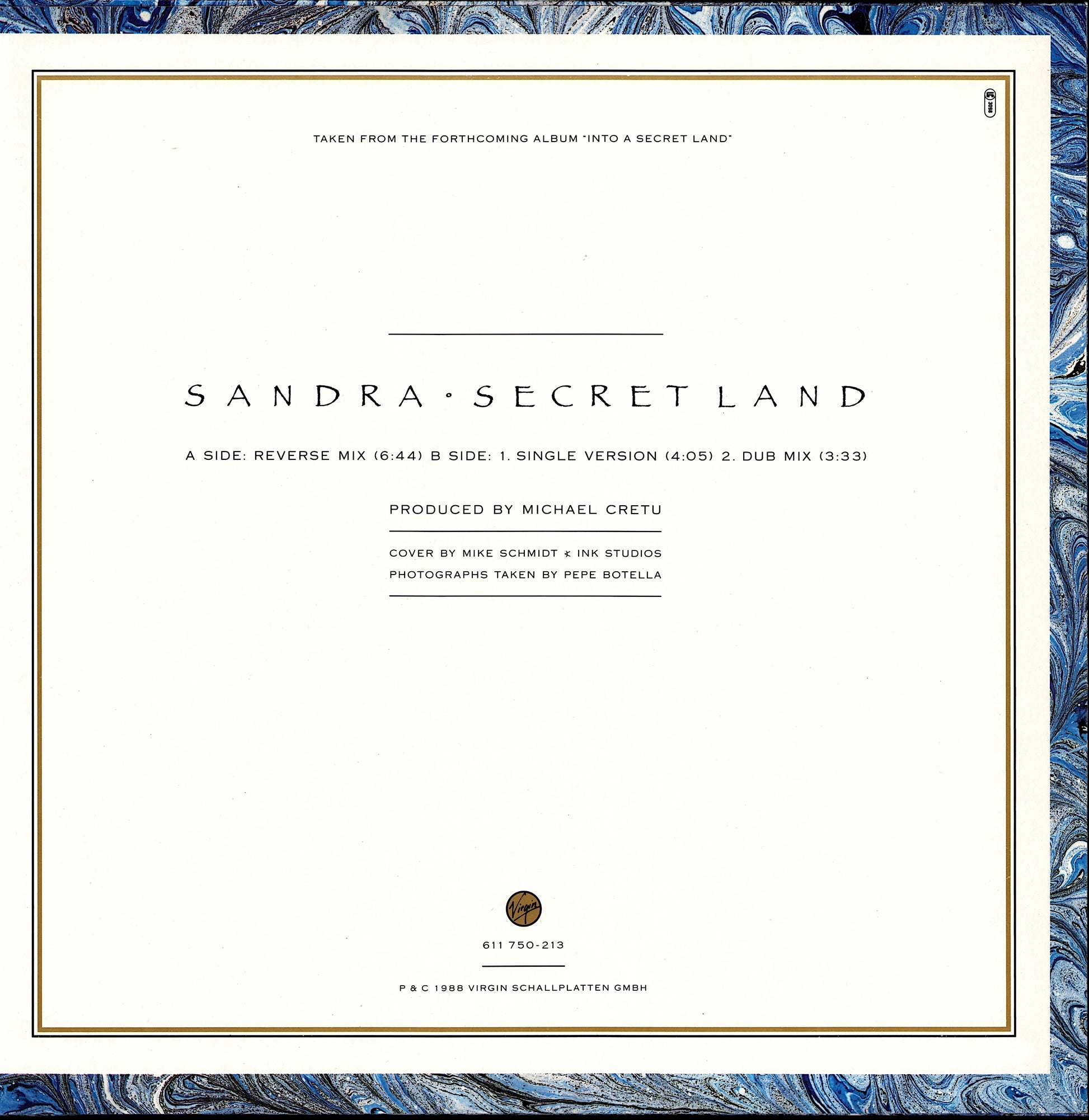 Sandra – Secret Land Vinyl 12" Maxi-Single | EU Original | 1988