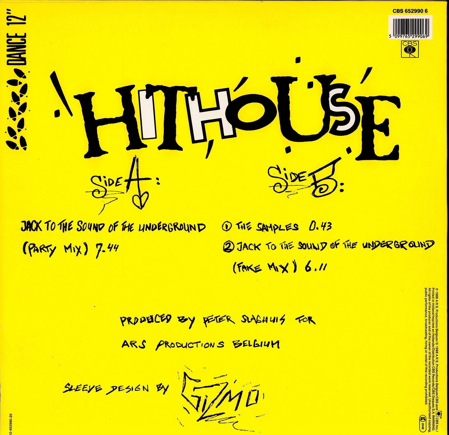 Hithouse – Jack To The Sound Of The Underground Vinyl 12" | DE Original | 1988