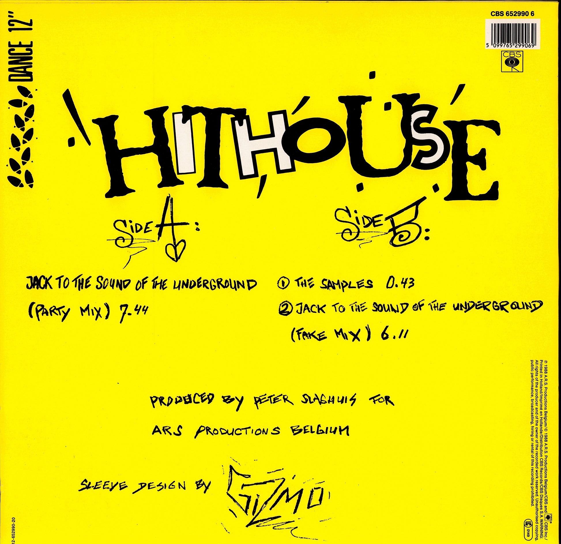 Hithouse – Jack To The Sound Of The Underground Vinyl 12" | DE Original | 1988