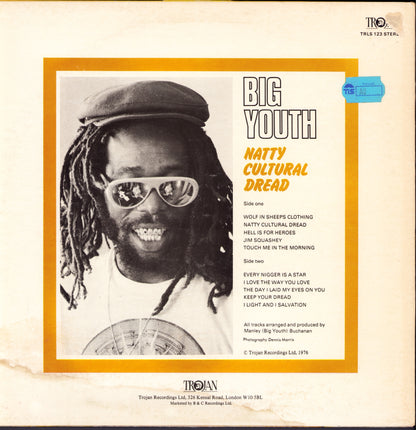 Big Youth – Natty Cultural Dread Vinyl LP