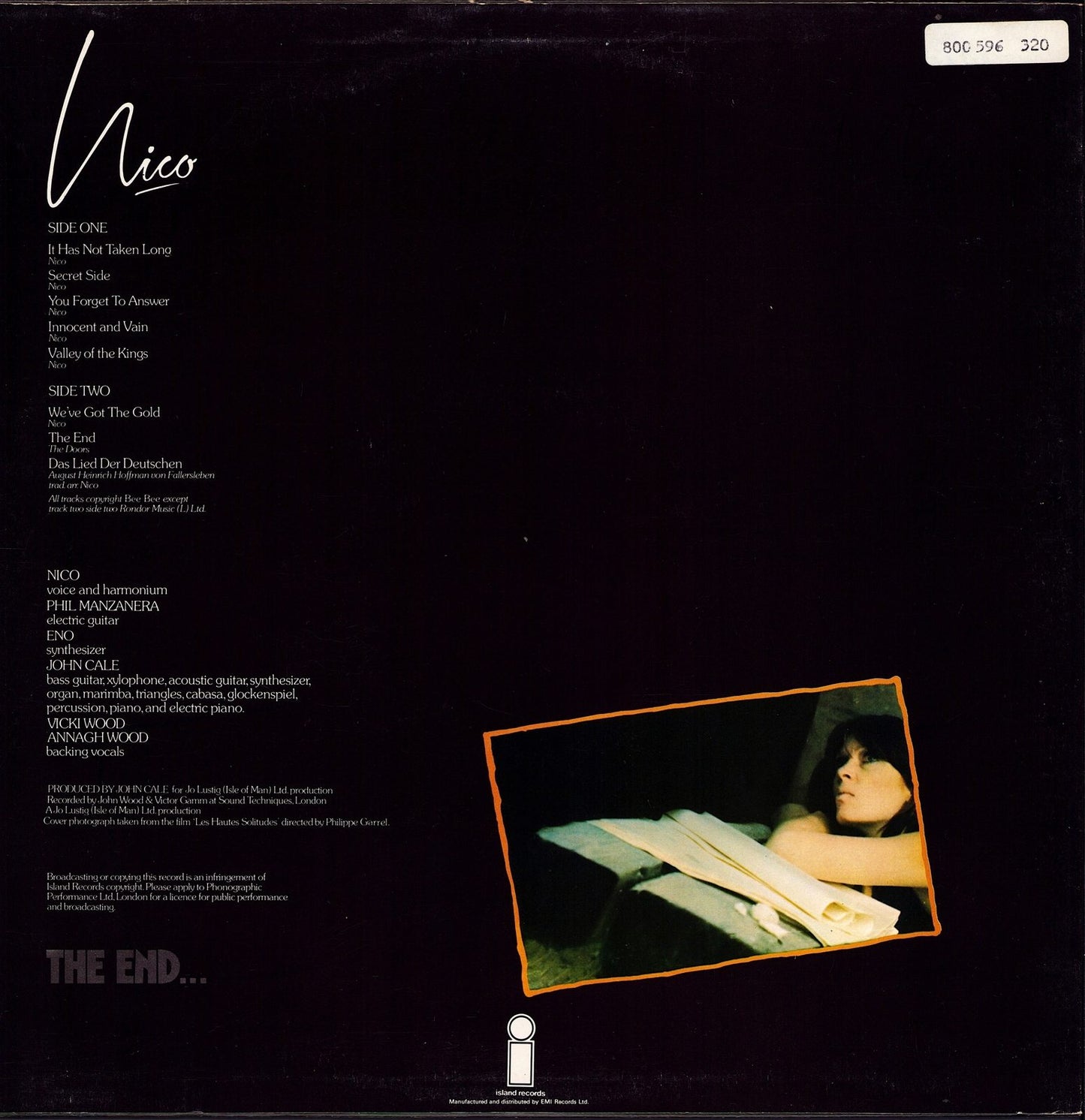 Nico - The End... Vinyl LP