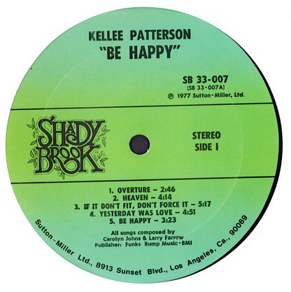 Kellee Patterson - Be Happy Vinyl LP