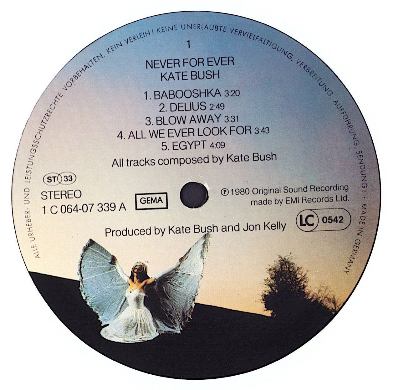 Kate Bush - Never For Ever Vinyl LP