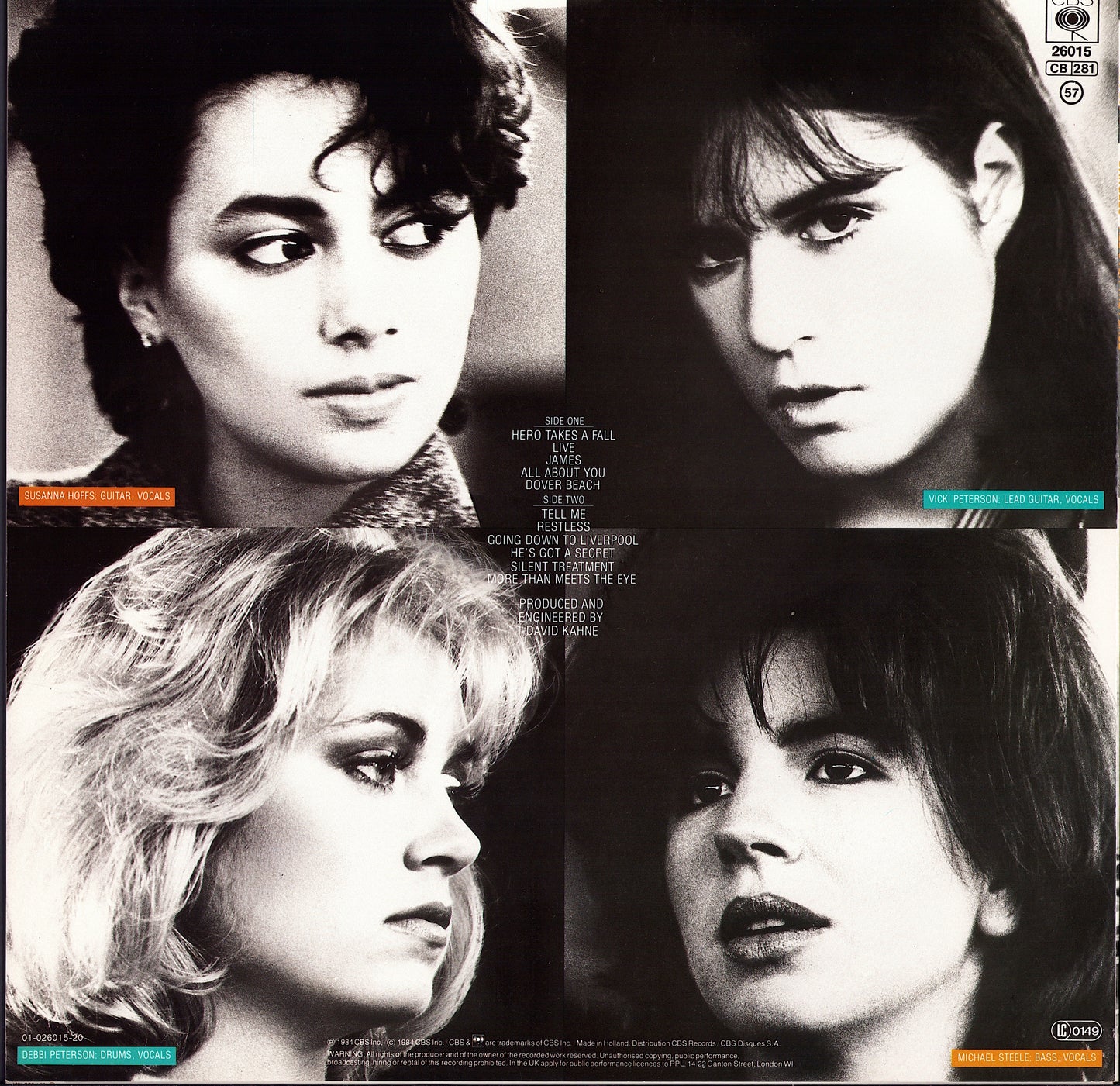 Bangles ‎- All Over The Place Vinyl LP