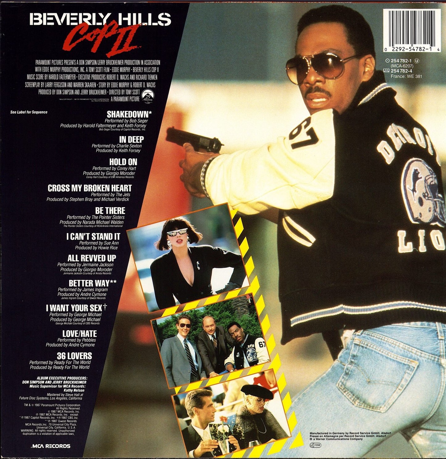 Beverly Hills Cop II The Motion Picture Soundtrack Album Vinyl LP
