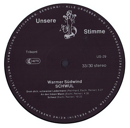 Warmer Südwind – Schwul Vinyl LP