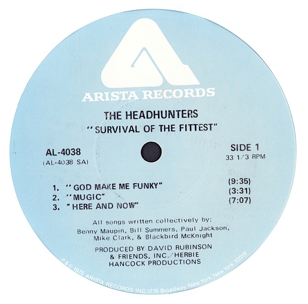 The Headhunters ‎- Survival Of The Fittest Vinyl LP