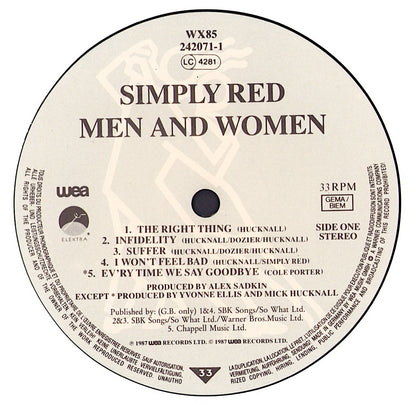 Simply Red - Men And Women Vinyl LP