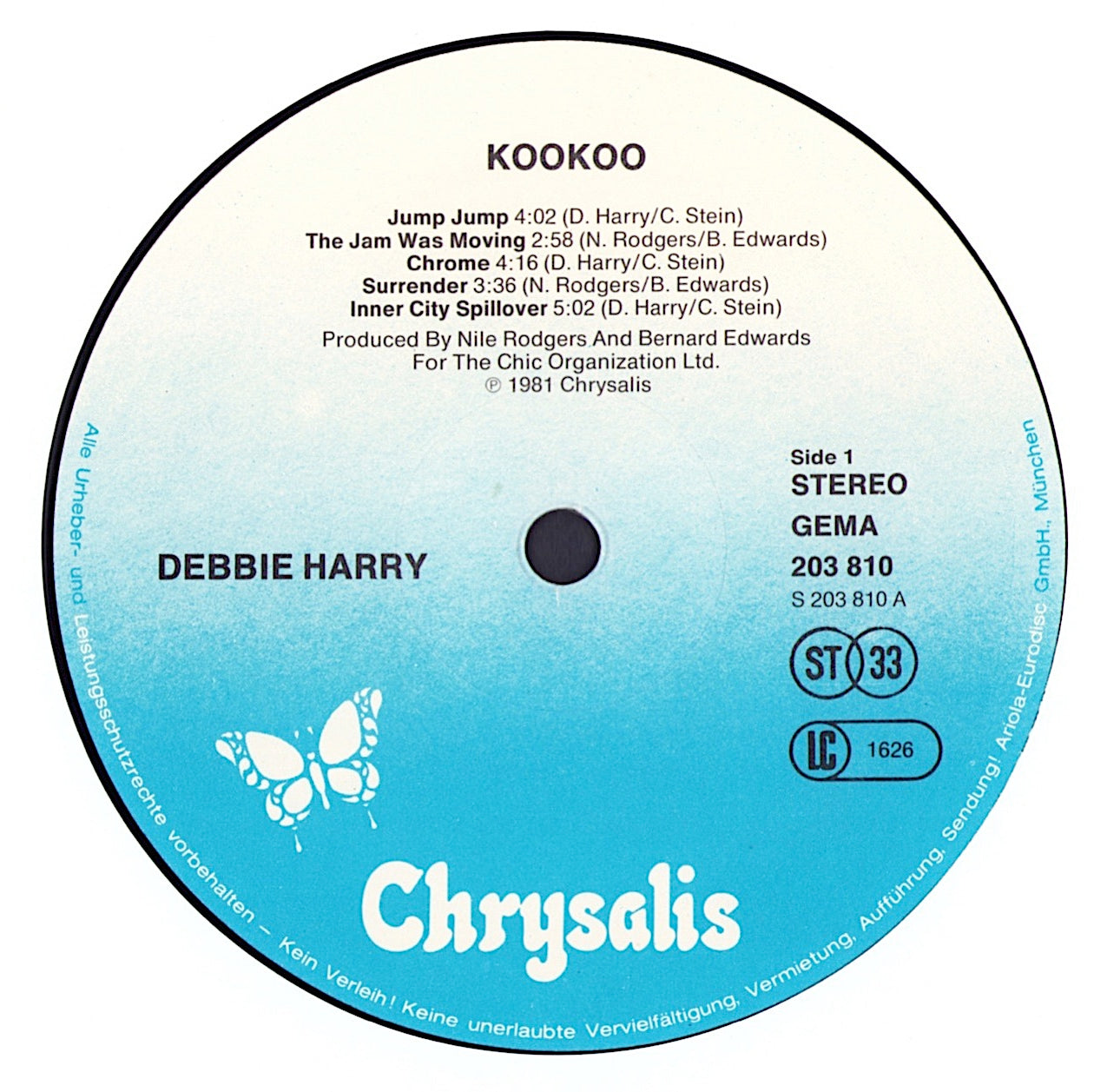 Debbie Harry - KooKoo Vinyl LP