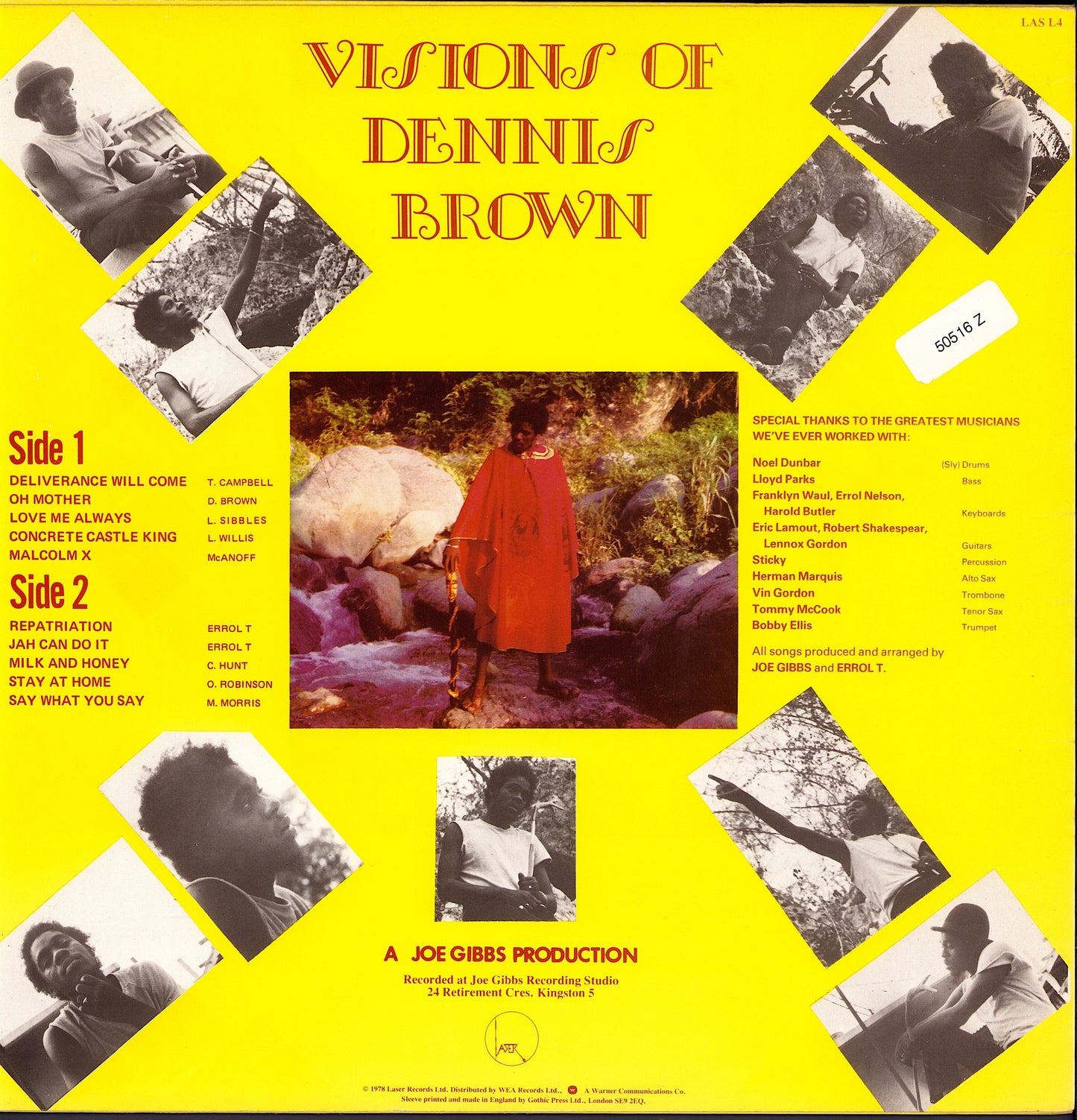 Dennis Brown - Visions Of Dennis Brown Vinyl LP