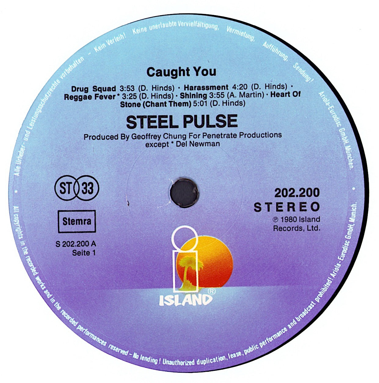 Steel Pulse - Caught You Vinyl LP