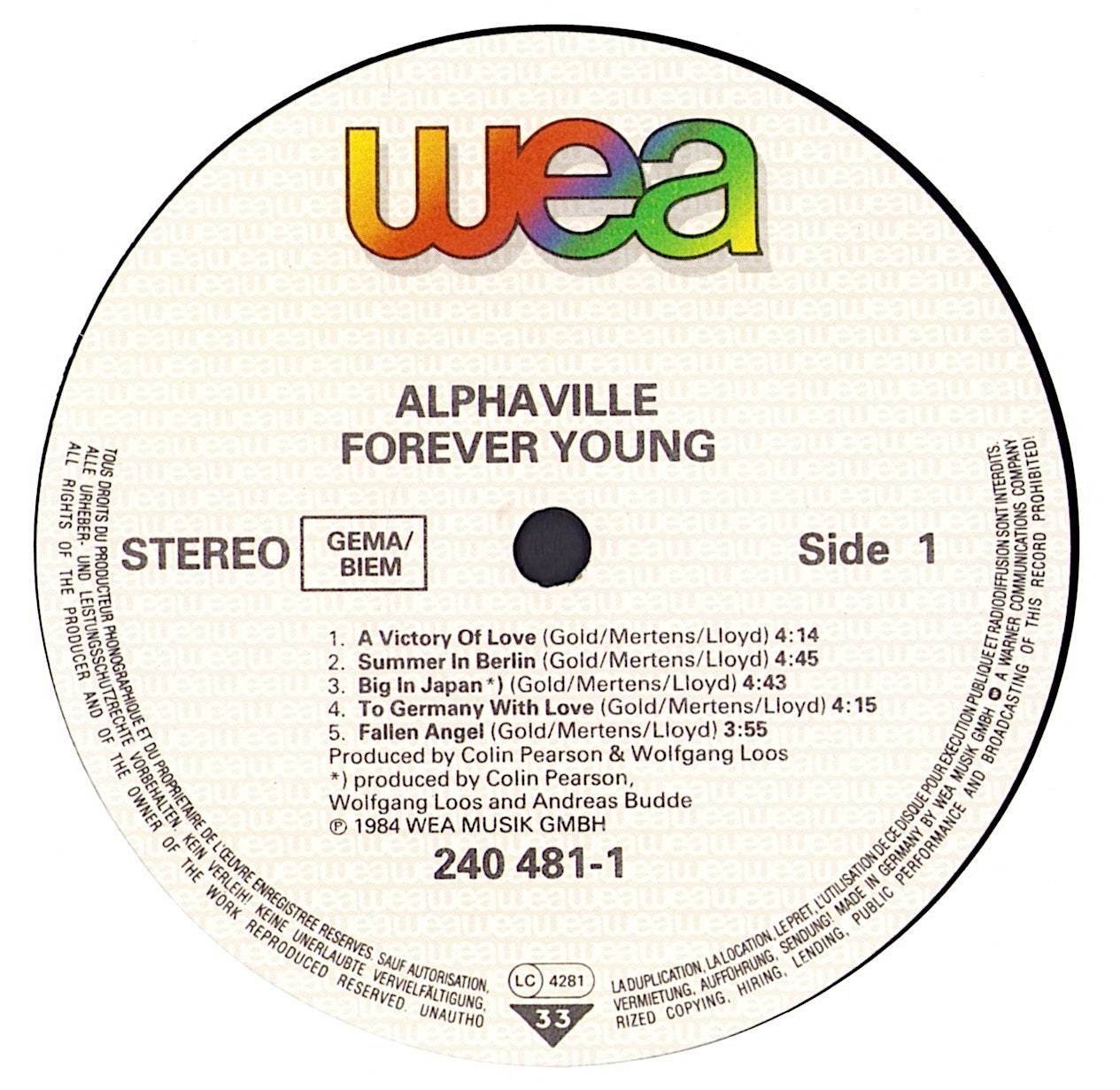 Alphaville - Forever Young Vinyl LP