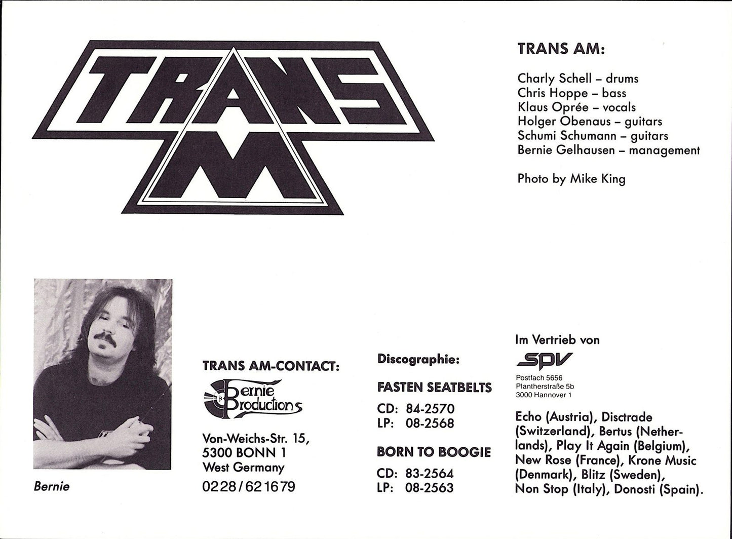 Trans Am - Born To Boogie Vinyl LP