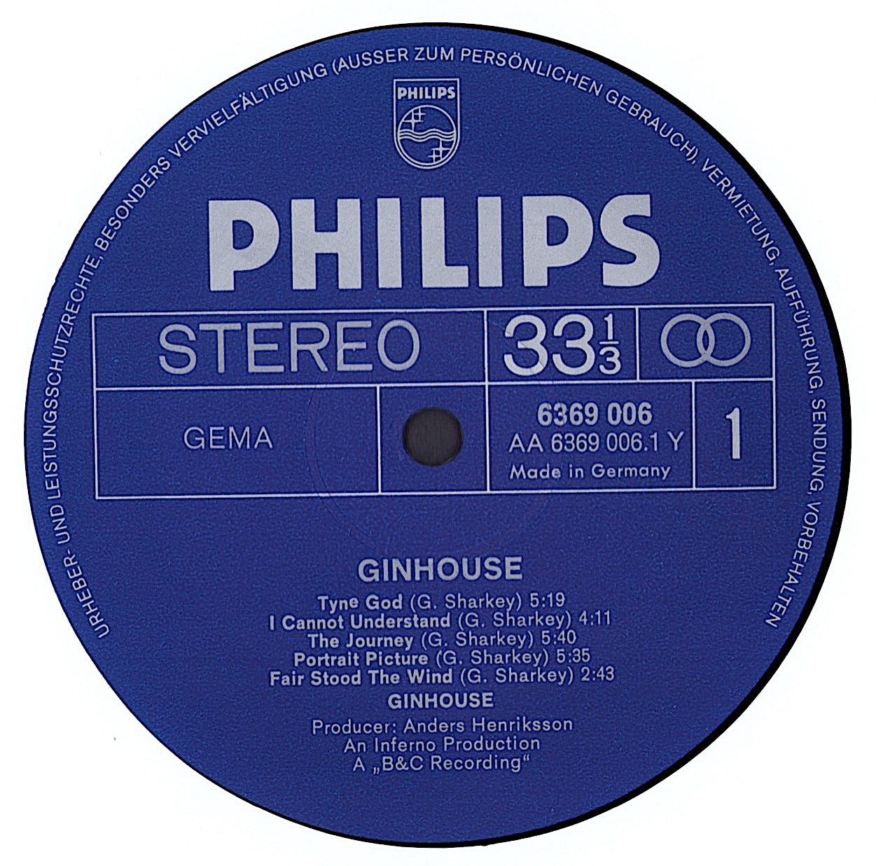 Ginhouse - Ginhouse Vinyl LP