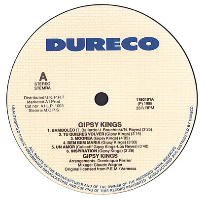 Gipsy Kings ‎- Gipsy Kings Vinyl LP