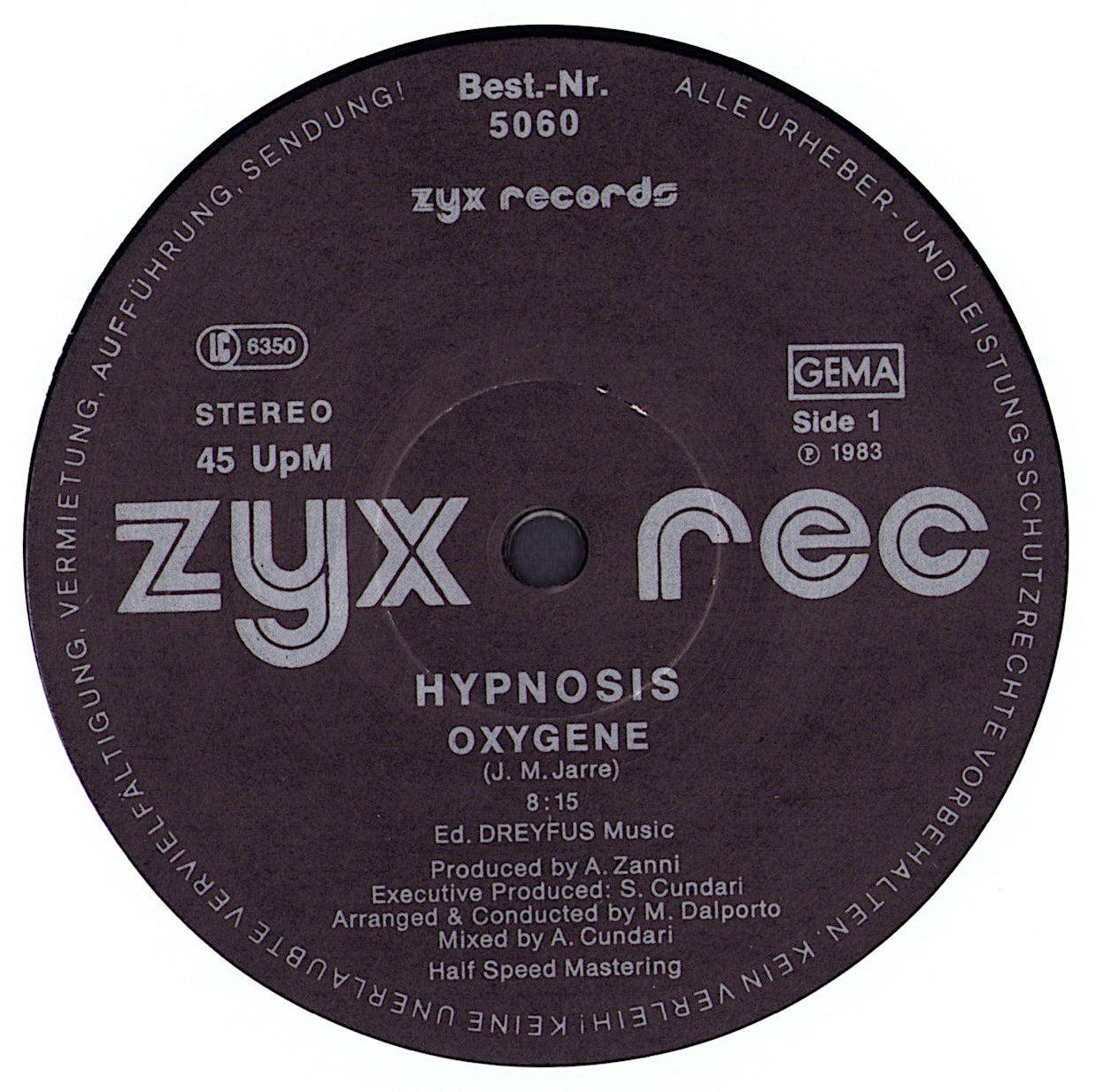 Hypnosis - Oxygene / Bormaz Vinyl 12" Maxi