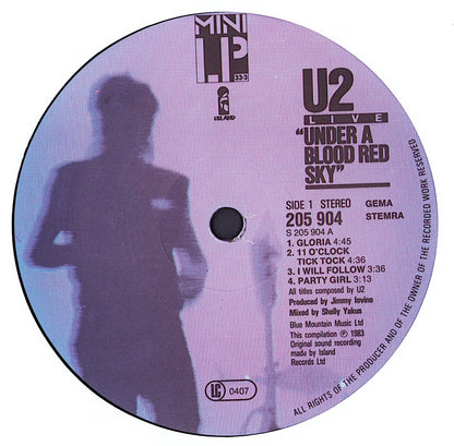 U2 ‎- Under A Blood Red Sky Live Vinyl Mini-Album
