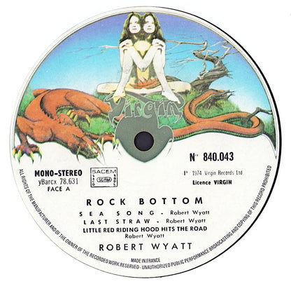 Robert Wyatt ‎- Rock Bottom Vinyl LP
